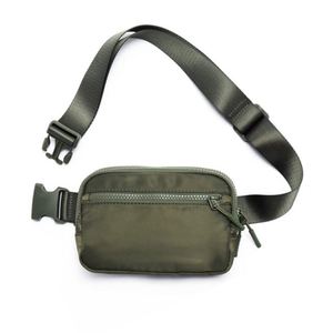 Trendy Nylon Waist Bag <b>Large</b> Belt Bag Transparent Purple Fanny Pack Embroidered logo - Product Image 1