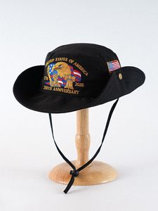 Chapeau Bob Patriotique Brodé Drapeau Américain Aigle, 250e Anniversaire des États-Unis, Chapeau de Pêcheur Anti-UV, Souvenir 1776-2026 - Product Image 4