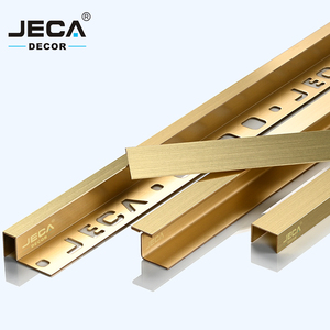 Profili in <span class=keywords><strong>rame</strong></span> per piastrelle Foshan JECA New Material, finiture in ottone per decorazione di pareti, profili per piastrelle di alta qualità. - Product Image 1