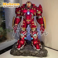 Statue en fibre de verre de super-héros la plus vendue Iron Man Hulk Buster MK44 Figurine d'action populaire