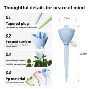 Nouvelle série d'arroseurs automatiques pour plantes, système d'irrigation goutte à goutte en PP, dispositif d'arrosage domestique à vitesse réglable pour plantes en pot - Product Image 2