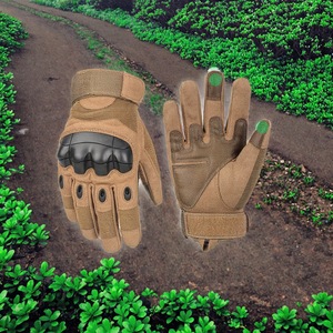 Stock High Quality Tan Waterproof Hunting Men Combat Tactical <b>Gloves</b> Winter Fleece Anti-Vibration Nylon Reinforced Cuff 26cm - Product Image 6