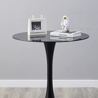 Table basse ronde en bois et métal de style nordique moderne pour salle à manger, prix attractif, MOQ2