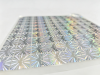 Autocollant holographique personnalisé de haute qualité, impression UV directe d'usine, surface brillante, prix compétitif