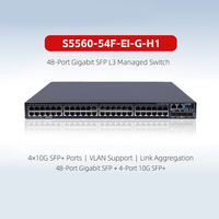 Oferta Especial: Switch Gestionado de Capa 3 H3C S5560-54F-EI-G-H1, 48 Puertos Gigabit SFP, 4 Puertos 10G SFP+, Switch de Fibra Óptica, en Stock