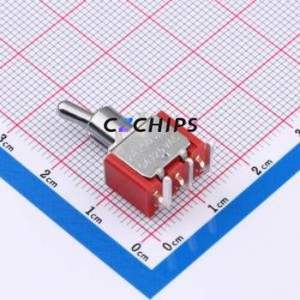 MT-0-103-C003-N003-RS Toggle Switch Bent Lead Through Hole-5P,13.1x8mm Switch - Product Image 1