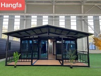 Populaire USA Double Aile Pliable Hôtel Facile à Installer Mobile Maison De Luxe Extensible Conteneur Maison Avec 2 3 Chambres
