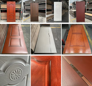 Paneles de Puerta Moldeados en Melamina, Acabado Brillante o Mate, Revestimiento de Puerta de Madera Moderno para Interiores, Color Personalizado, para Hogar u Oficina - Product Image 3