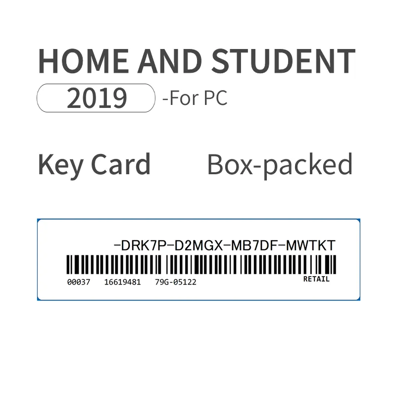 Genuine Office 2019 Home and Student Bind License Key OFFICE 2019 HS Retail key Online Activation Send By Ali Chat Page
