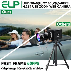 Cámara USB ELP de 8MP Ultra 4K IMX678 CMOS 60FPS USB3.0, Cámara Web Industrial con Lente de Zoom 10X, Plug and Play UVC para Transmisión de Video en Vivo - Product Image 2