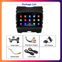 Autoradio 9 pouces 8 cœurs 4G WIFI DSP Android Auto Écran tactile pour Ford Ranger Everest 2015-2019 CarPlay GPS Navigation Stéréo