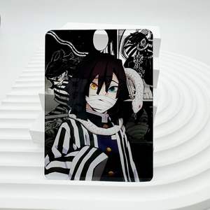 Tarjeta Acrílica Transparente de Demon Slayer, Periférico de Anime, Pilar del Amor, Serpiente, Patrón a Cuadros, Forma Rectangular, CP, Dibujos Animados, DIY 3 - Product Image 2