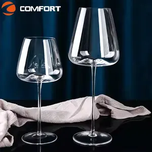 Elegante Diamante Vinho Cálice De Vidro Logotipo Personalizado 300ml Vinho Champanhe Cálice De Corte Redondo CF-1040 Modern Whisky Glass Cup Party