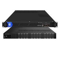 Sistema de transmisión híbrida IPTV CATV, 24 canales, HD, H.265, transmisión en vivo, codificador de vídeo, COL5181HE