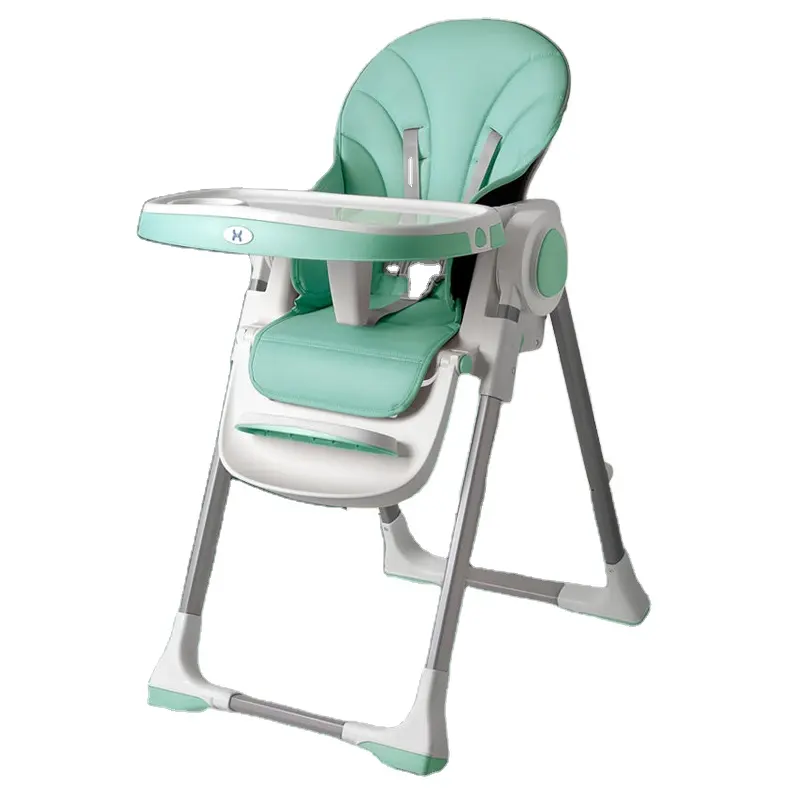 Installation libre, hauteur réglable, fauteuil inclinable ergonomique en plastique pour bébé, chaise haute avec roulettes