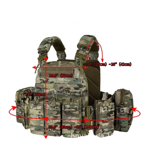 Multi-Functional Breathable Tactical Vest Quick-release <b>MOLLE</b> System Waterproof Nylon Lining Zipper Tactical Vest <b>Bag</b> - Product Image 5