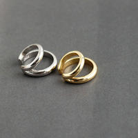 Boucles d'oreilles manchette en argent sterling 925 plaqué or 18 carats, design classique original, cercle en forme de C, vintage et tendance