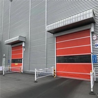 Porte industrielle en PVC imperméable à haute vitesse, épaisseur 3 mm, 380 V, pour atelier, porte à enroulement automatique visible