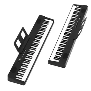 畅销折叠钢琴批发商价格带液晶屏折叠乐器带踏板套装高品质