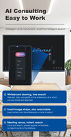 Best Price Anti-Glare Touchscreen AI Smart Display MultiSystem Compatible Durable Interactive Teaching Meeting Interactive Panel
