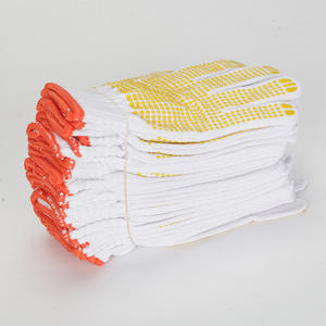 Guantes de algodón antideslizantes adhesivos negros de 13 agujas para trabajadores que trabajan en el sitio - Product Image 5