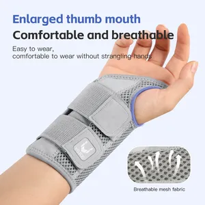 สายรัดข้อมือไนลอน2ชิ้นพร้อมสายคู่แบบปรับได้ดีไซน์บางสำหรับป้องกันนิ้วและอาการปวดนิ้วหัวแม่มือ - Product Image 2