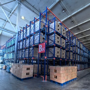 पैलेट रैक प्रणाली में धातु स्टील बहु परत ड्राइव खाद्य पेय उद्योग के लिए भारी शुल्क पैलेट रैकिंग - Product Image 3