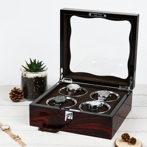 Großhandel kleine Menge schwarz Uhr Wickler Auto Retate Display Box Uhr Wickler Box - Product Image 2