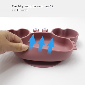 Ensemble repas bébé antidérapant en silicone 8 pièces : bol rond, assiette, bavoir – Réutilisable, écologique, compatible lave-vaisselle, sans BPA - Product Image 4