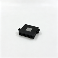 Dissipateur thermique en aluminium extrudé anodisé noir découpé sur mesure par CNC, alliage 6063, refroidisseur de processeur pour ordinateur, refroidisseur de CPU, OEM ODM, usine ISO