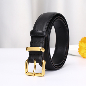 Venta al por mayor de cinturones de cuero genuino de moda para las mujeres de alta calidad casual jeans cinturón hilos de coser - Product Image 2
