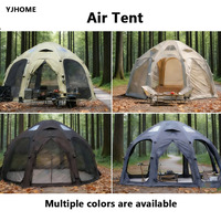 Tente Gonflable Portable Oxford du Fabricant, Grande Tente Familiale Anti-UV, Imperméable, à Ouverture Automatique Rapide