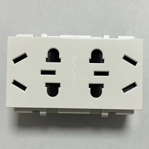 सॉकेट कवर के साथ कंप्यूटर प्लास्टिक खोल दीवार सॉकेट 220v ip21 कॉपर - Product Image 1