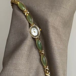 Nuovo Orologio <span class=keywords><strong>Vintage</strong></span> <span class=keywords><strong>da</strong></span> <span class=keywords><strong>Donna</strong></span>, Bracciale di Lusso di Alta Gamma con Gemme Colorate, Gioiello Retrò Personalizzato in Oro - Product Image 3