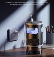 Tueur de moustiques rechargeable par USB, lampe anti-insectes à lumière ultraviolette UVA, lampe tue-insectes pour moustiques, mouches, mites, insectes