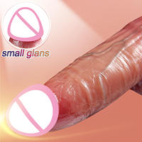 Dildo Anal Masculino Realista de Doble Capa, Juguete Sexual de Silicona de Gran Tamaño, Resistente al Agua IPx6, Portátil, para Mujeres