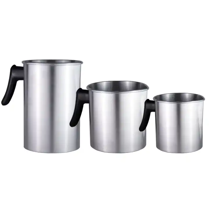 aluminum milk frothing coffee pitcher candle