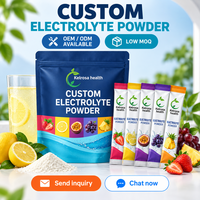 Sachets de poudre d'électrolytes sans sucre pour une hydratation rapide, bâtonnets d'électrolytes végétaliens pour le soutien énergétique