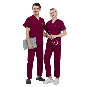Uniforme médical Dagacci Ensemble de gommages pour femmes et hommes Top et pantalon de gommage médical Uniforme en polaire médicale - Product Image 1