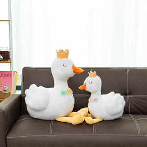 Peluche Canard Super Douce à Câliner et Apaisante, Coussin en Coton PP pour <span class=keywords><strong>Lit</strong></span> de Bébé et Décoration de Crèche, Cadeau Douillet - Product Image 4