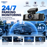360 Derece 4 Kanallı 4K 1080P WiFi Araç Kamerası 3.39" IPS Araç DVR Kamerası, İsteğe Bağlı GPS ile 24 Saat Park İzleme Özelliğiyle Sürüş İçin