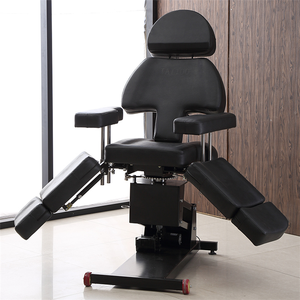 Table de massage et de soin de luxe rose et noire pour spa, esthétique, manucure, sourcils, tatouage, personnalisable en couleur avec certification CE - Product Image 5