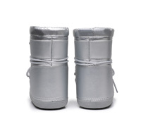 Bottes d'hiver unisexes pour tout-petits avec doublure en mousse durable, résistantes à la neige, couleur unie, thermiques, antidérapantes, soutien de la voûte plantaire, mi-mollet