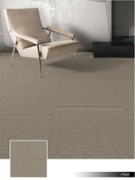 Carreaux de moquette en PP résistant à l'usure Bureau commercial Tapis de bibliothèque personnalisé Carreaux de sol de bureau insonorisés Tapis carré