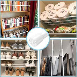 Adjustable Tension <b>Telescopic</b> White <b>Curtain</b> Rod, Shower <b>Curtain</b> Rods for Bathroom Kitchen Window# - Product Image 6