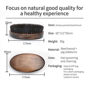 Tùy chỉnh xách tay bằng gỗ lông bàn chải <span class=keywords><strong>mini</strong></span> người đàn ông râu bàn chải - Product Image 4