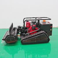 Robot tondeuse à gazon diesel télécommandé de 800 mm, 1000 mm, 1200 mm, économique, pour terrains en pente, avec certification CE EPA