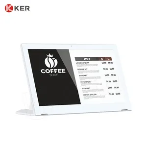 PC de position de tablette d'Android de 23.8 pouces/menu électronique/terminal portatif de position pour le menu de restaurant