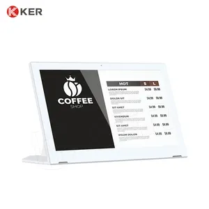 Tablet POS PC Android 23.8 inci/Menu elektronik/Terminal POS portabel untuk Menu restoran