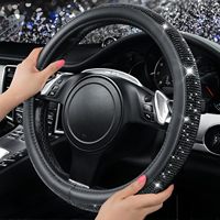 Funda para Volante MELCO Diamond de 3 Radios, Protector de Agarre para Coche de Lujo, Diseño Personalizado OEM ODM para Peugeot Audi Volkswagen